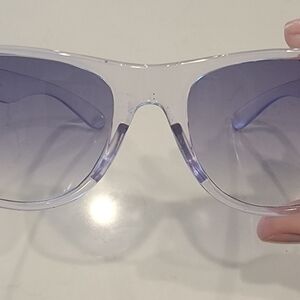 Cute clear sunglasses like new!